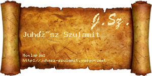 Juhász Szulamit névjegykártya