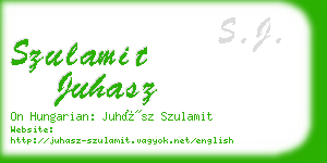 szulamit juhasz business card